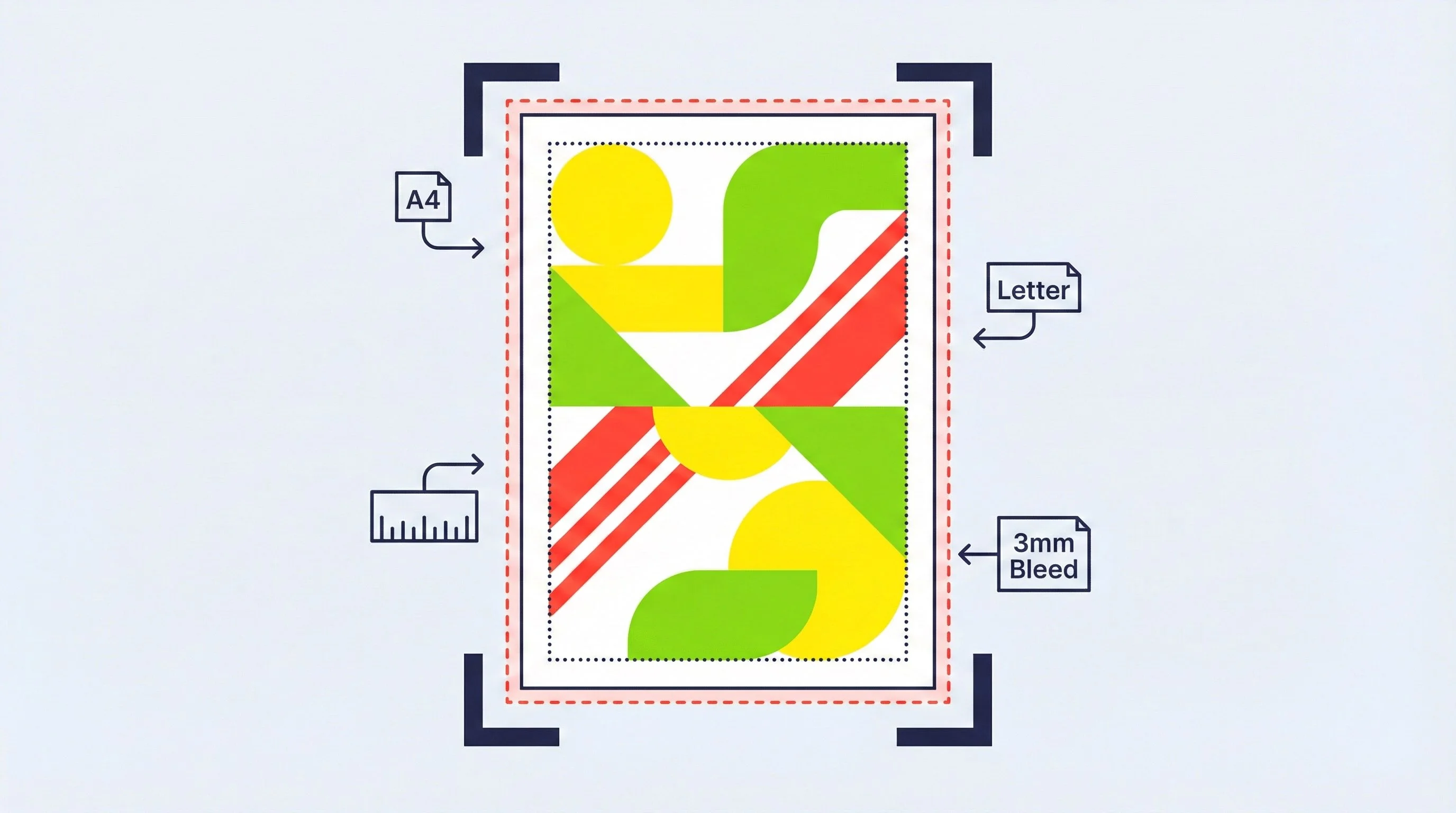 Print from Figma with bleed, crop marks, and safety zones setup in Printery